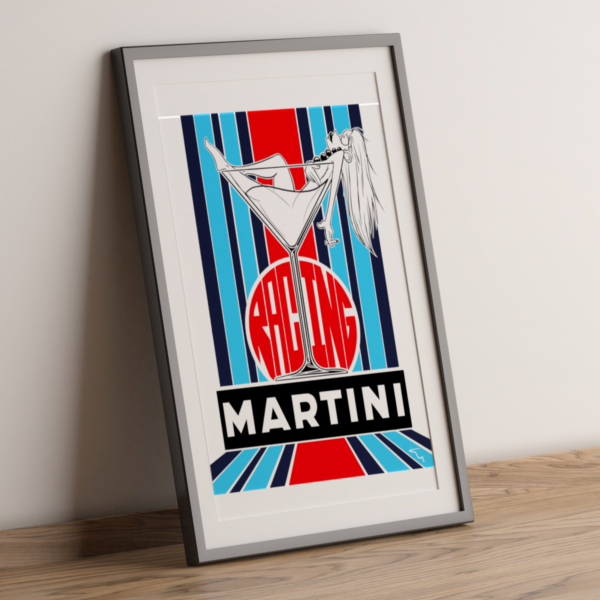 Affiche Dessin Martini Racing Décoration Vintage